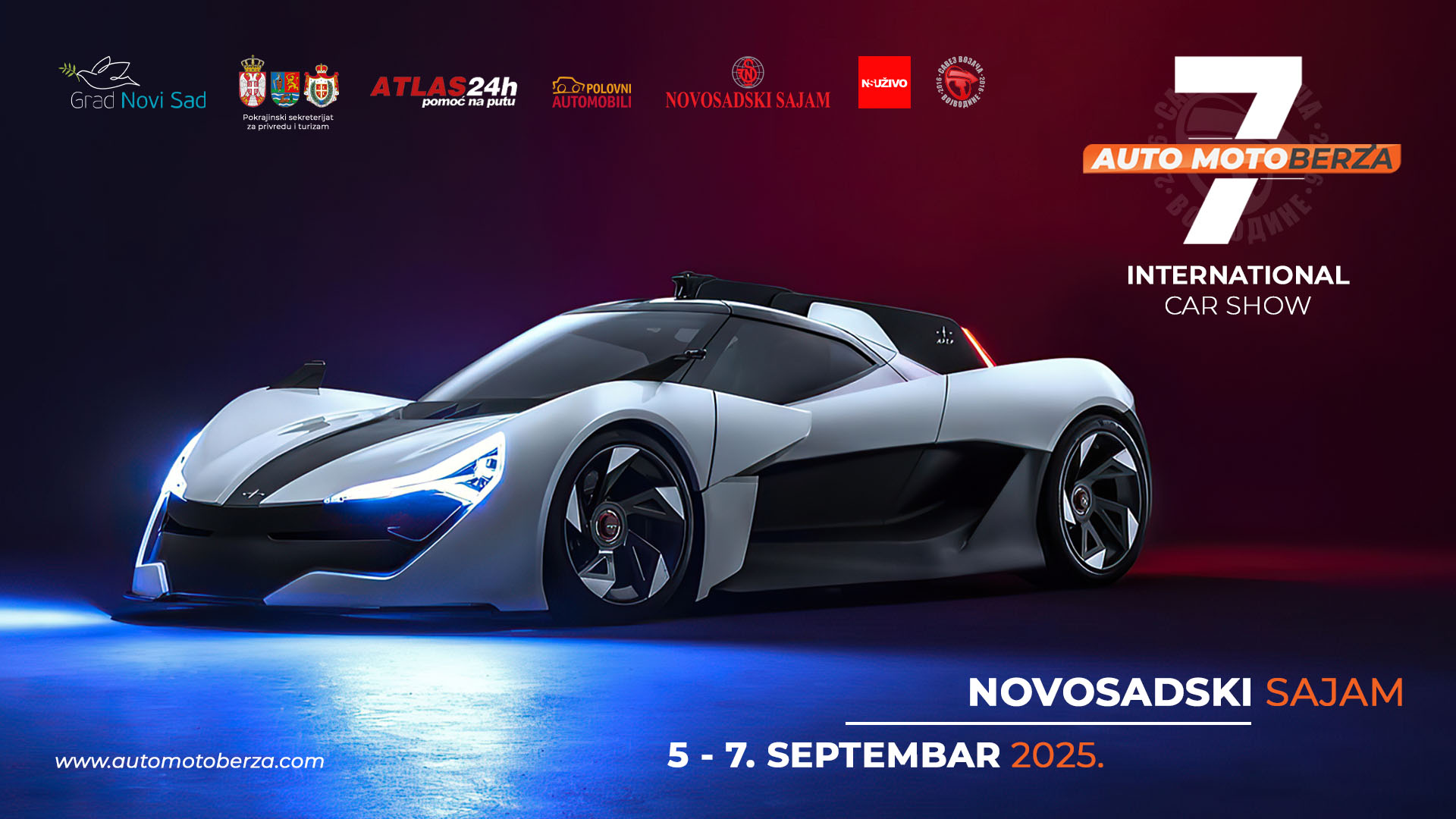 Auto moto berza 2025 – Novosadski sajam od 5. do 7. septembra